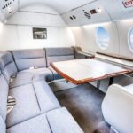 Thumbnail of comfy seating area of dassault falcon